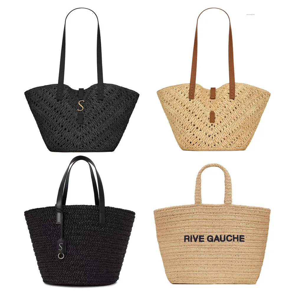 classic Handbag Beach Womens Rive Gauche Tote Basket Bag Man Clutch Weave Straw Large Shopping Designer Messenger_voghion.com