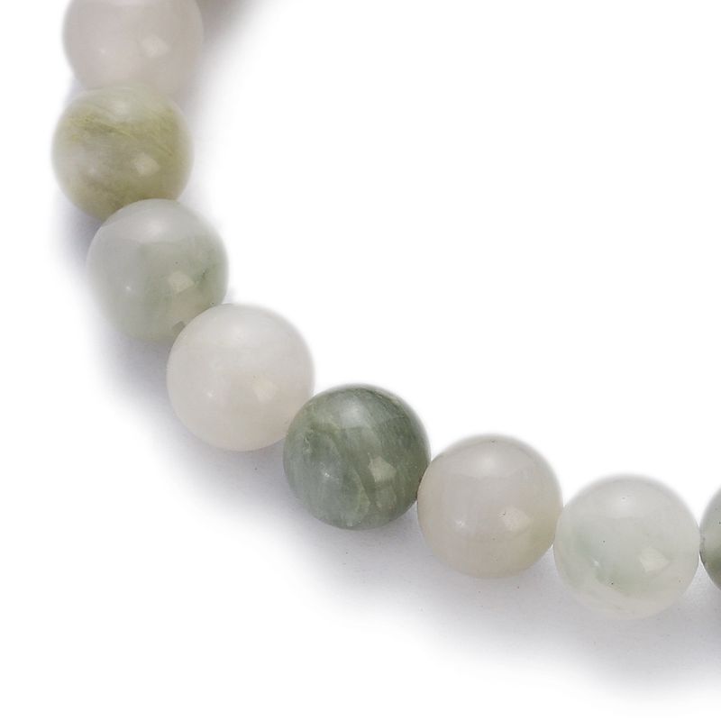 Neu Stein Jade Perlen Perlen Bunte Natürliche Chalcedon Achat Armband_voghion.com