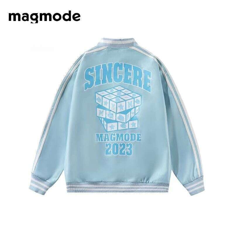 MAGMODE/PU Leather Autumn/Winter Loose Casual Jacket Winter Couple's Baseball Collar 1_voghion.com