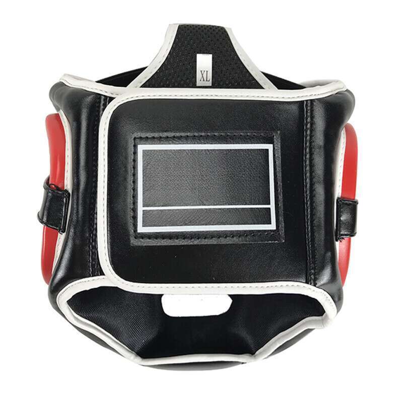 Casque de boxe en BN épais, offrant une protection complète pour le combat Sanda sans angle mort._voghion.com