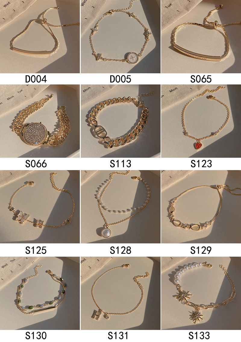 Koean Peal Female Instagam Style, High End, Small And Popula Titanium Steel Bacelet, Couple Handsting,_voghion.com
