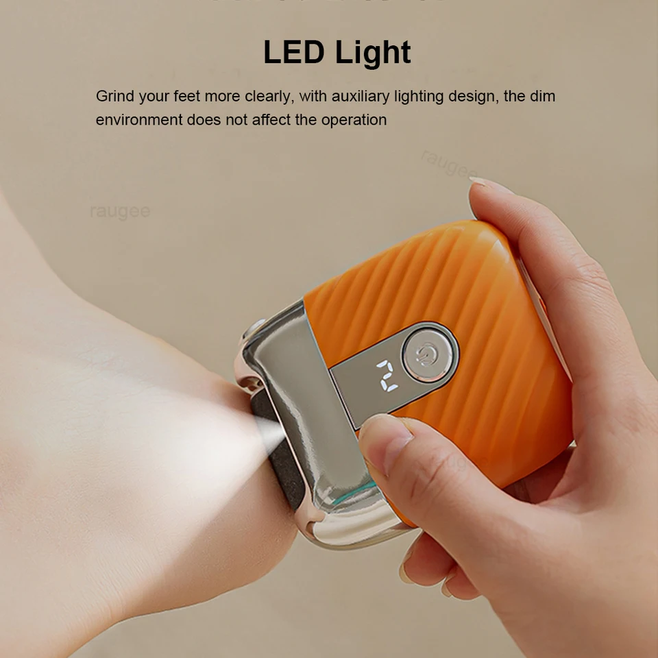Electric Foot Callus Remover Rechargeable Electronic Foot File_voghion.com
