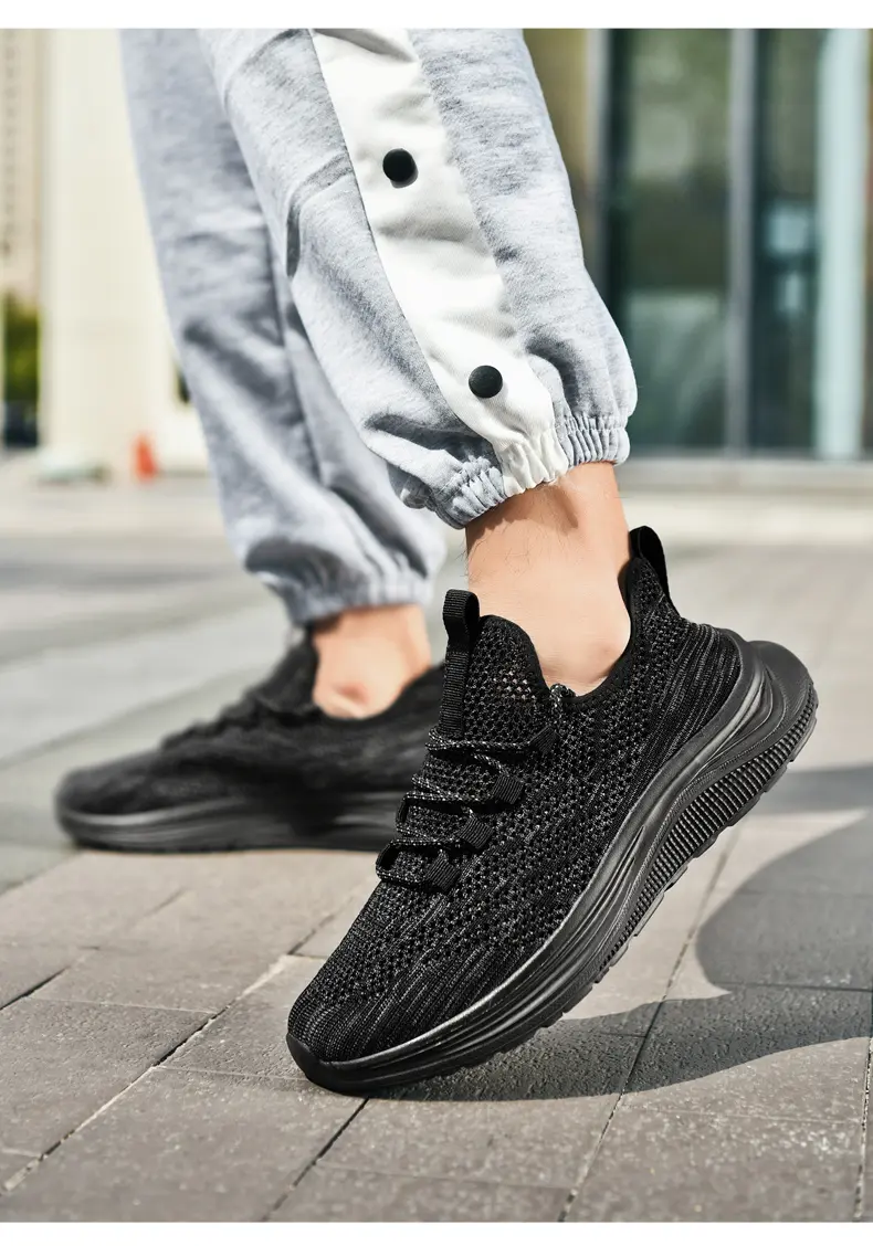 Baskets montantes respirantes en maille pour homme, grandes tailles, printemps-été, Wading Hollow_voghion.com