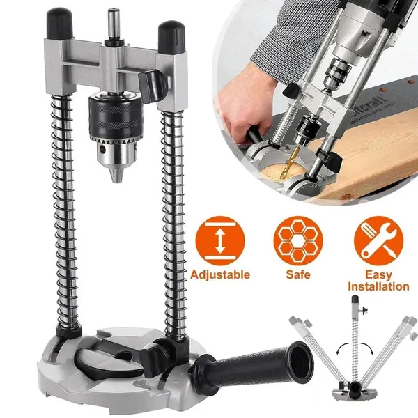 Portable Drill Stand For Precision Drilling With Adjustable Base_voghion.com
