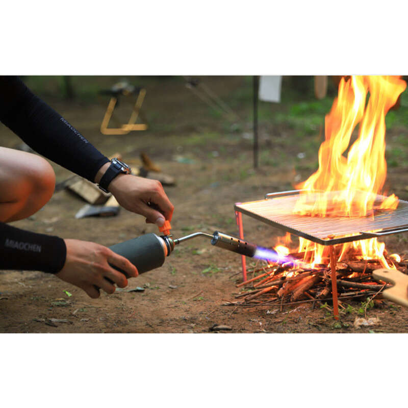 Stainless Steel Card Type Outdoor Barbecue Cooking Portable Handheld Lighter Inverted Spray Gun Head_voghion.com