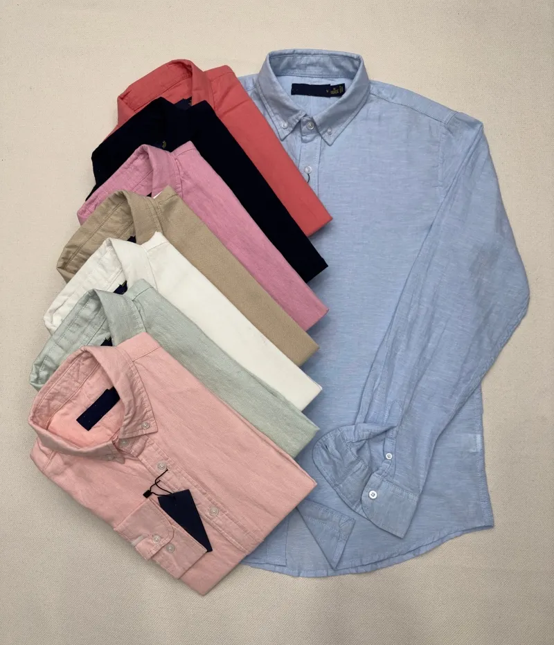 2024 Mens Shirts polo Small horse quality en Embroidery blouse Long Sleeve Solid Color Slim Fit Casual Business clothing_voghion.com
