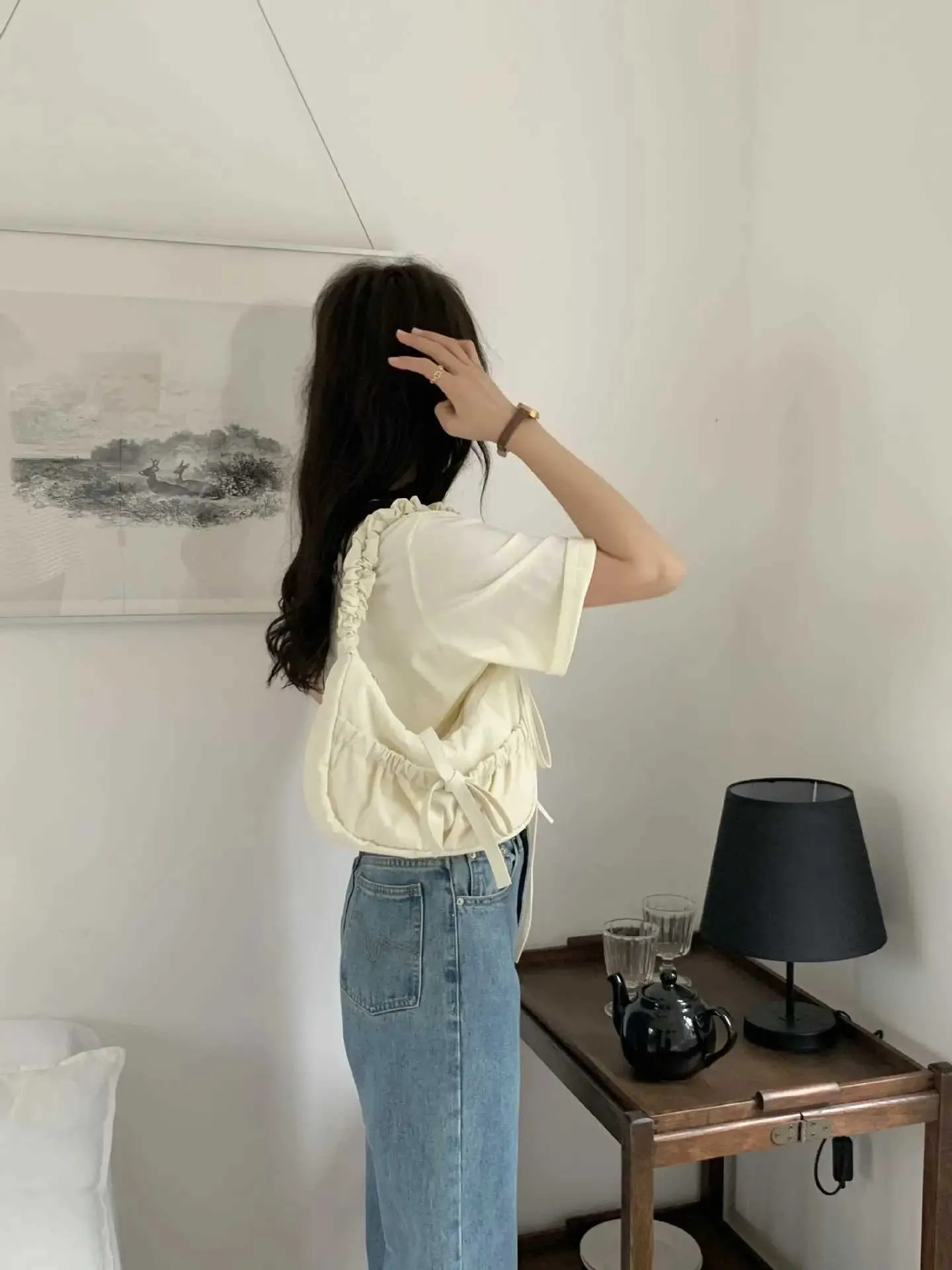 Womens Waterproof Nylon Shoulder Bag Large Capacity Handbag Tote_voghion.com