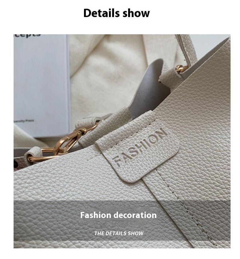 Nuovo per le donne alla moda e di alta qualità sciarpa di seta semplice borsa a tracolla secchiello tenuta a mano_voghion.com