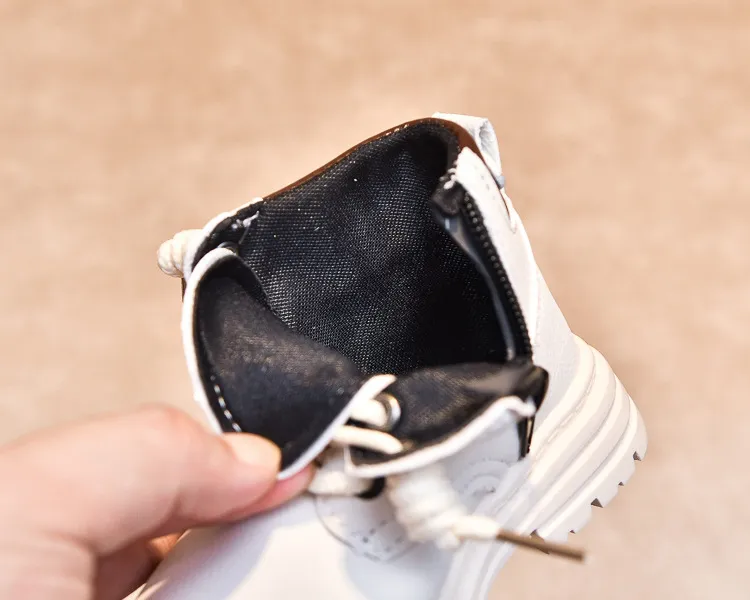 Child Shoes Short Ankle Snow Kid Boy Girl Fashion Soft PU Leather Warm Cutefeet Toddlers Children Boots Size 21 - 30_voghion.com