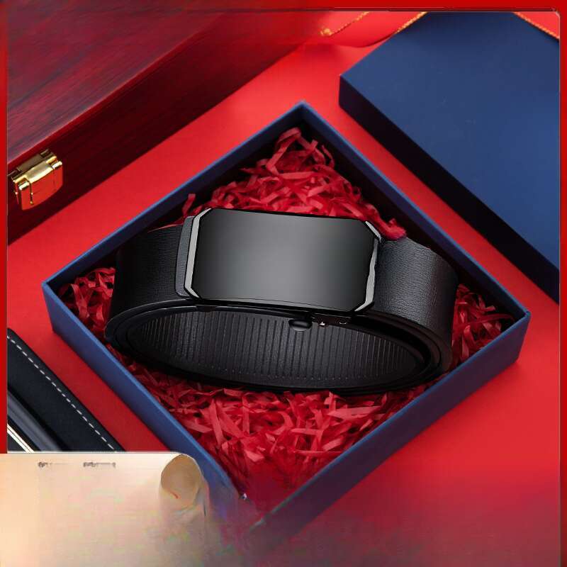 Men's Toothless Inner Business Automatic Buckle Hundred Belt_voghion.com
