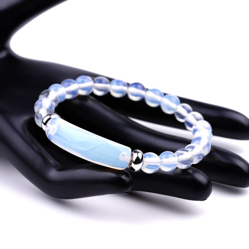 Stretchpolering Elastiskt Rep Handgjort Bärbart Personligt Dekorera Slitstarkt Tigeröga Heag Stenarmband_voghion.com
