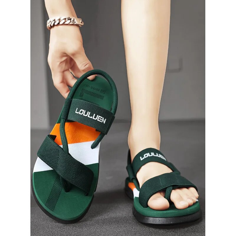 Grenzüberschreitende Sommer neue Casual Sandalen für Männer tragen dick besohlte Herren Sandalen Trend Strandschuhe für Männer_voghion.com