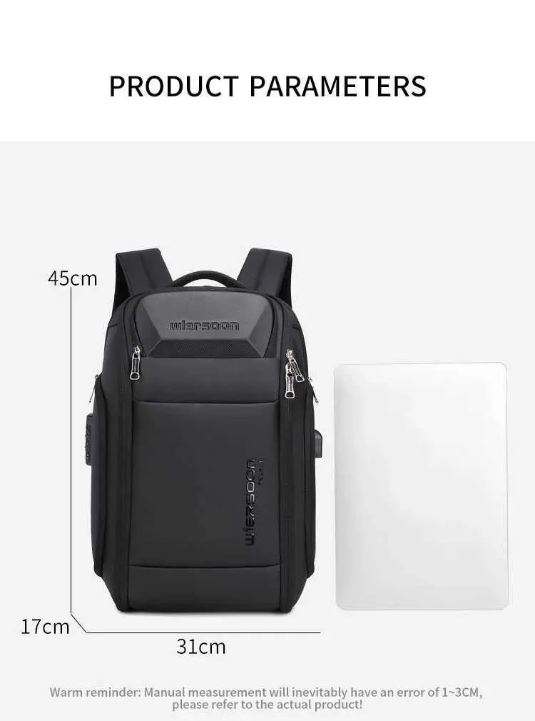 Waterproof Anti-theft Men's Business Backpack With Usb Charging_voghion.com