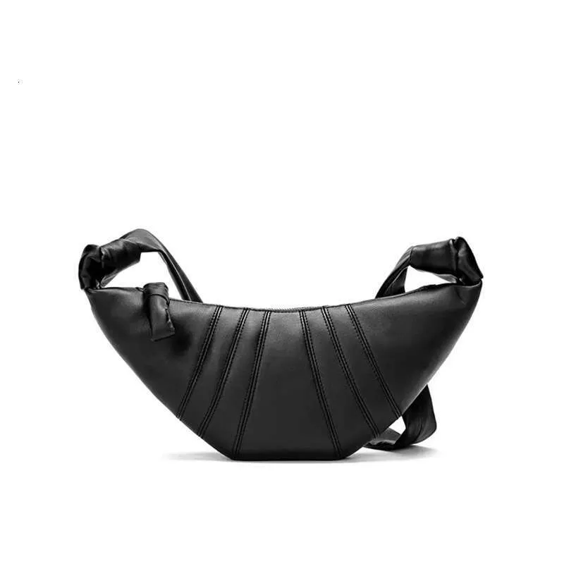 Croissant schoudertas voor dames van echt leer retro stijl_voghion.com