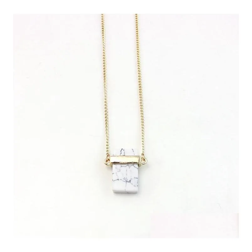 Pingente Pedra Natural Colares Para Mulheres Meninas Rec Cristal Quartzo Pingentes Colar Pedra Preciosa Jóias Presente Entrega Direta_voghion.com