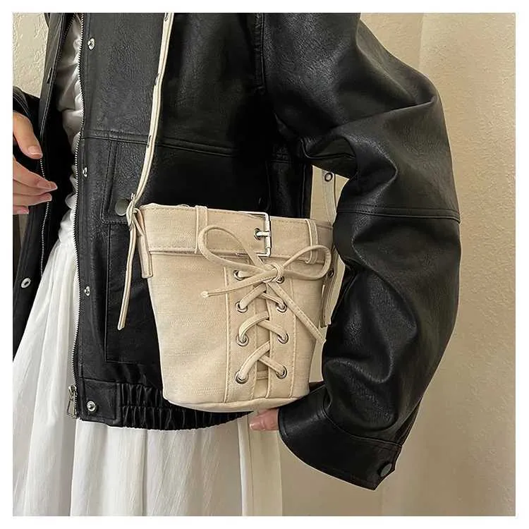 Designer Pu Eimer Taschen für Frauen Solide Weiche Große Kapazität Pendler Umhängetasche Weibliche Vielseitige Schleifen Messenger_voghion.com