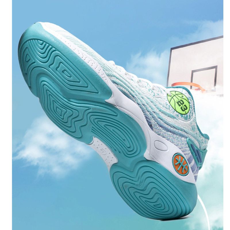 Neue Herren Frühjahr/Sommer Atmungsaktives Mesh Modische Flyknit Casual Jugend Basketball Dicke Sohle Laufsportschuhe_voghion.com