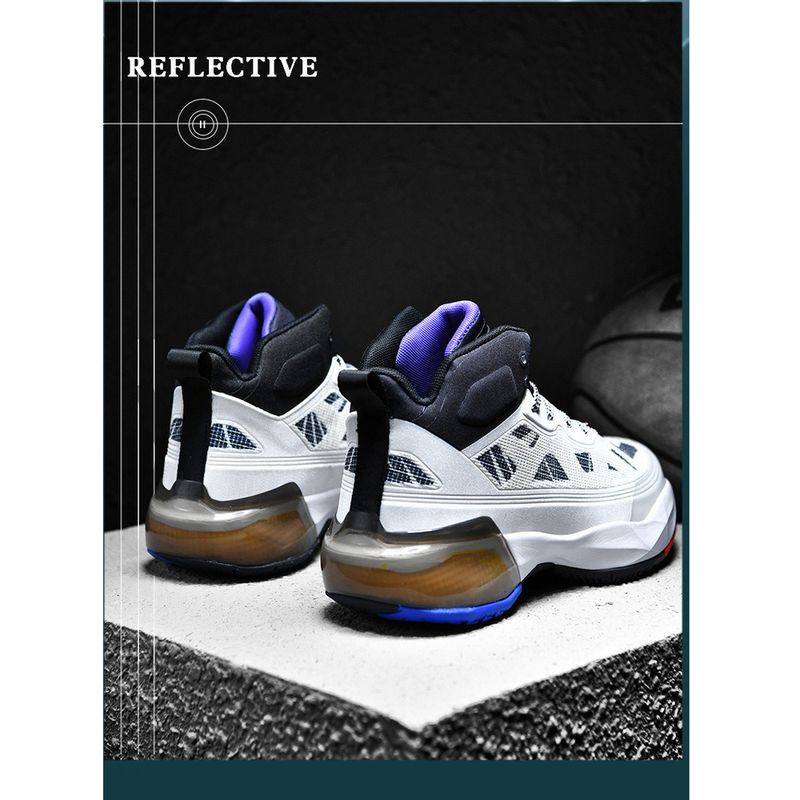 Yixing Sports produce un nou High-Top-Schuhe cu MD+Gummi+TPU-Reibung und Sound, geeignet für praktischen Basketball_voghion.com