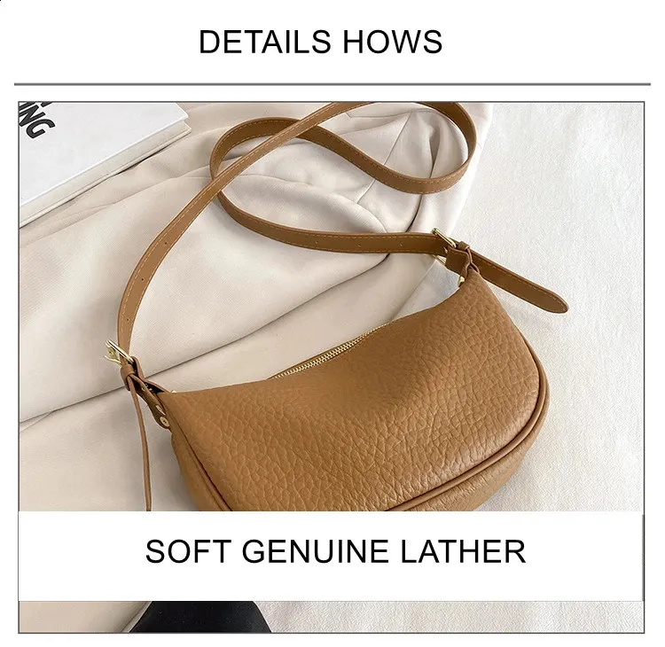 Geantă de umăr pentru femei, geantă de mână din piele naturală cu 3 straturi cu fermoar, geantă de mână din piele de vacă, geantă crossbody pentru femei, geantă de mână Hobos Messenger Tote_voghion.com