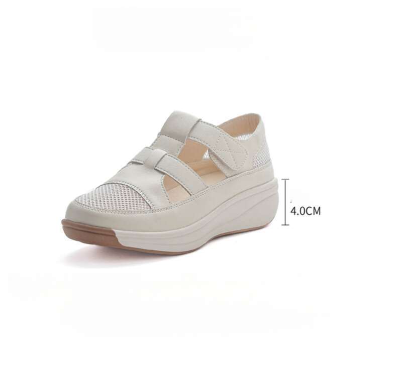 Sandali da mamma, da donna, con suola morbida e perforata, antiscivolo, per mezza età e anziani_voghion.com