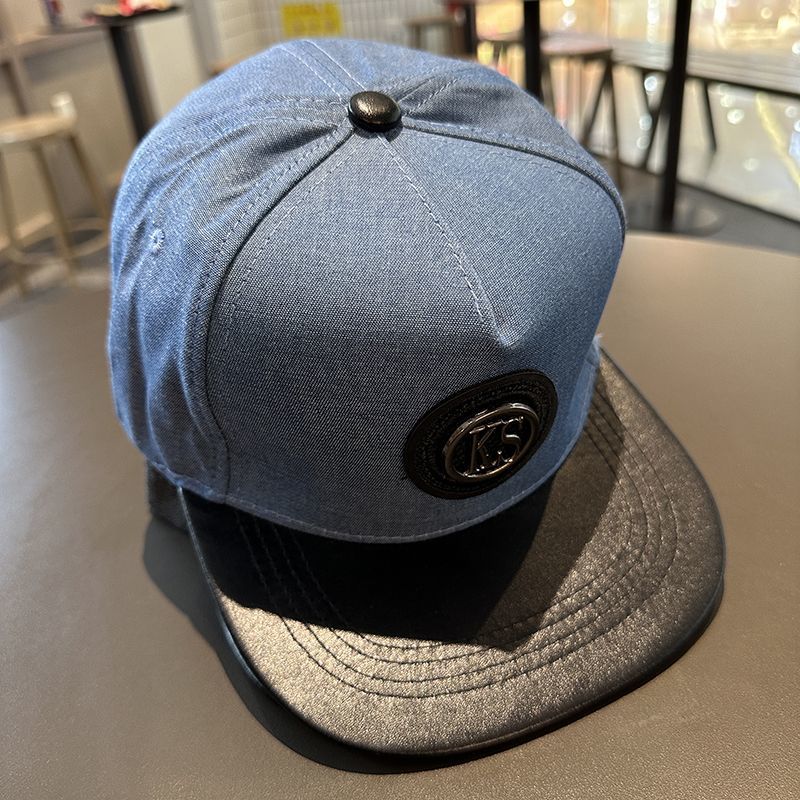 Hat men, spring and autumn denim style hip-hop for women, flat brim big head circumference, small face, baseball hat,_voghion.com