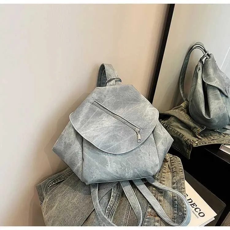 Vintage Damen Rucksack Aus Denim Für Reisen Und Freizeit_voghion.com