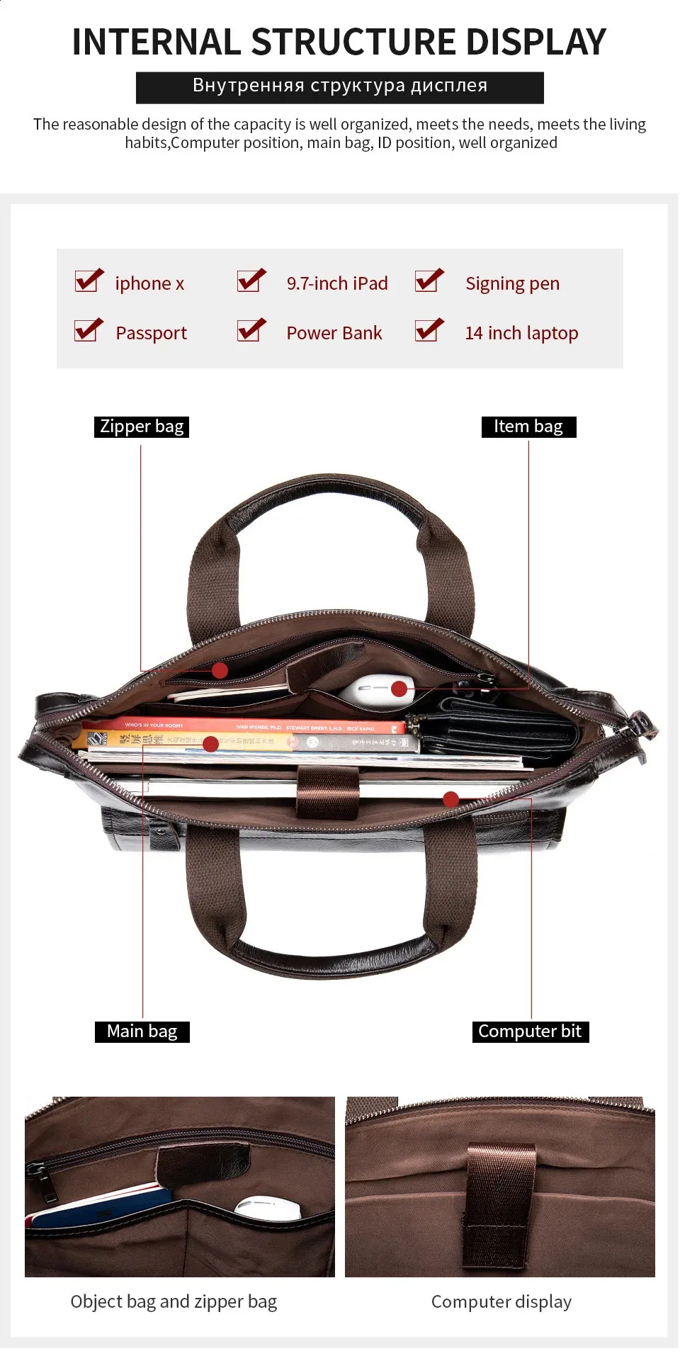 WESTAL Handtaschen Herren Leder Laptoptasche 14 Zoll Herren Messenger Schulter Business Aktentaschen Tragetaschen 910 240822_voghion.com