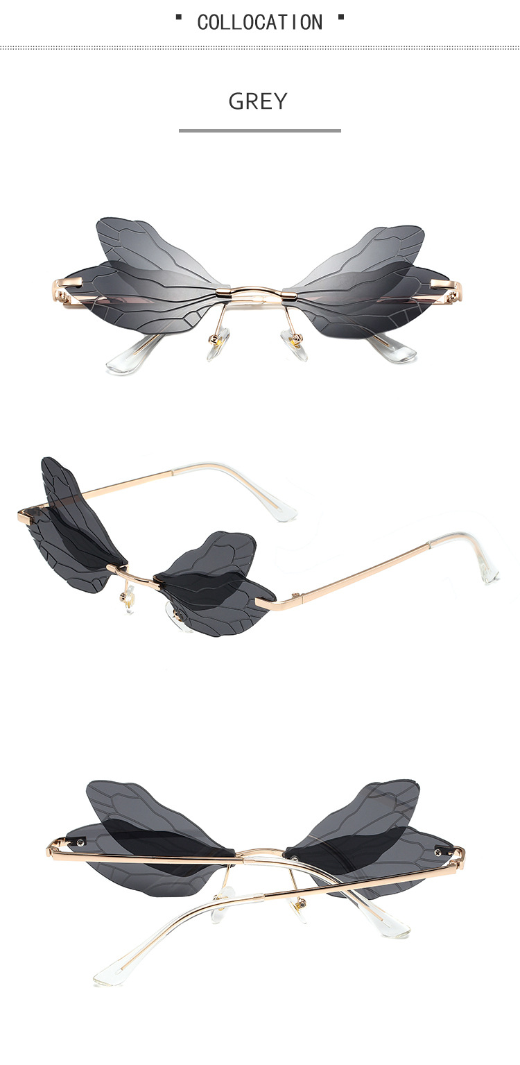 Dragonfly Wing Sunglasses For Women – Trendy Gradient Catwalk Style_voghion.com