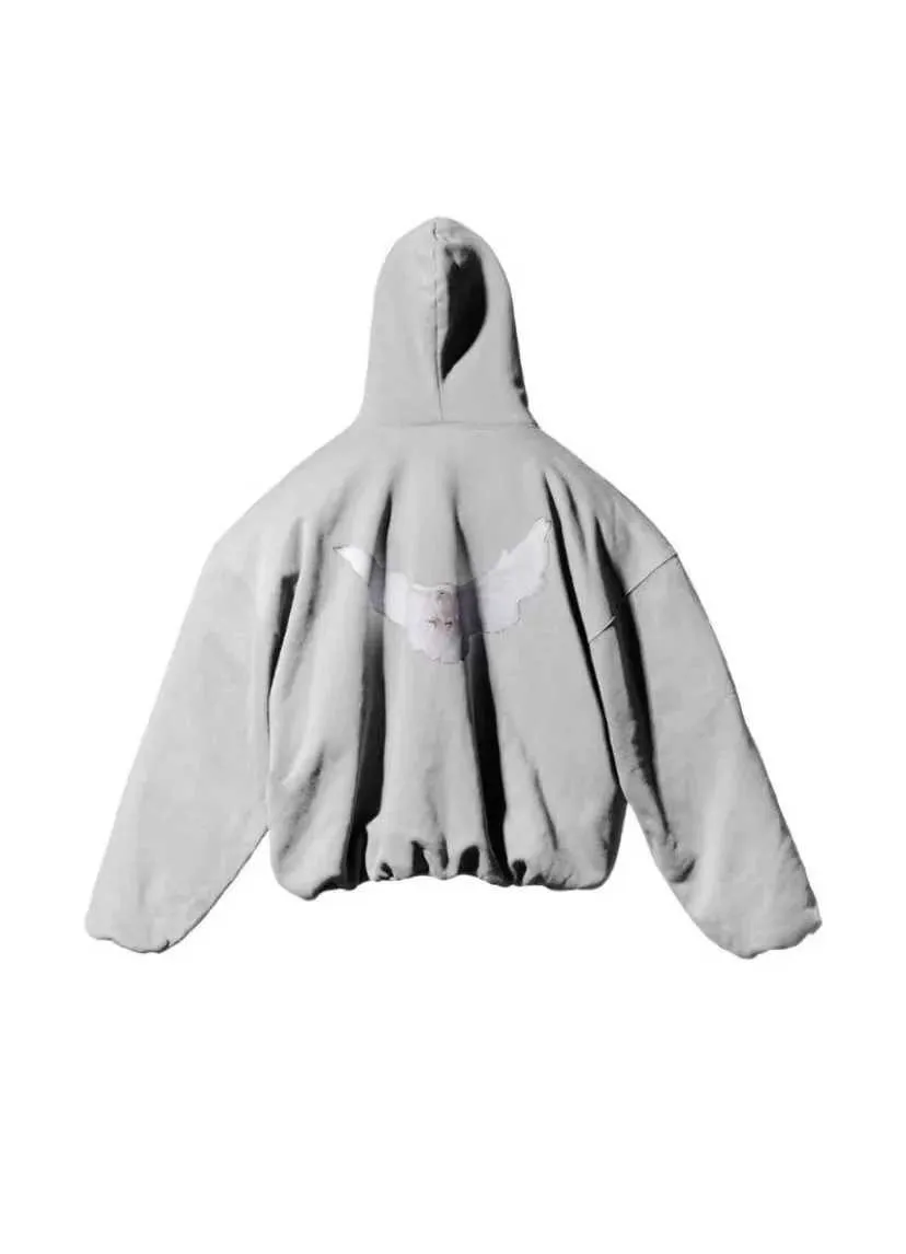 Dove Print Kapuzenpullover Männer Frauen Streetwear Sweatshirts Hochwertiger Pullover aus schwerem Stoff der Saison 6 WY634_voghion.com