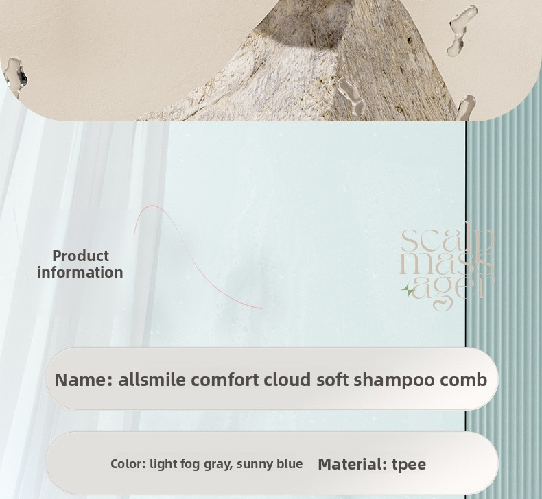 Shampooborstel voor hoofdhuidmassage voor vrouwen - Haarwasapparaat voor thuisgebruik voor diepe reiniging en verzorging onder de douche_voghion.com