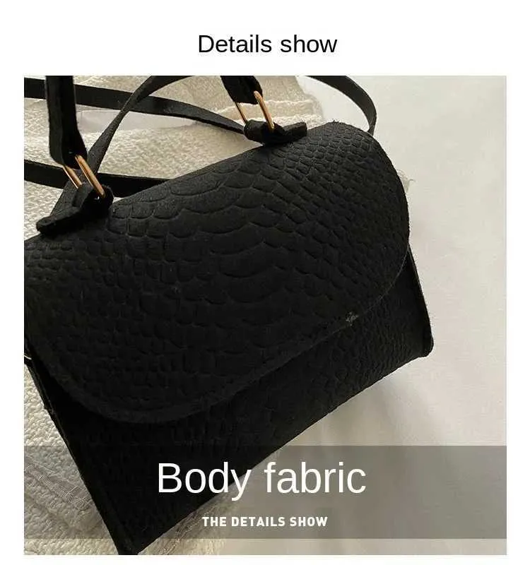 Borsa a tracolla donna elegante stile coreano texture feltro_voghion.com