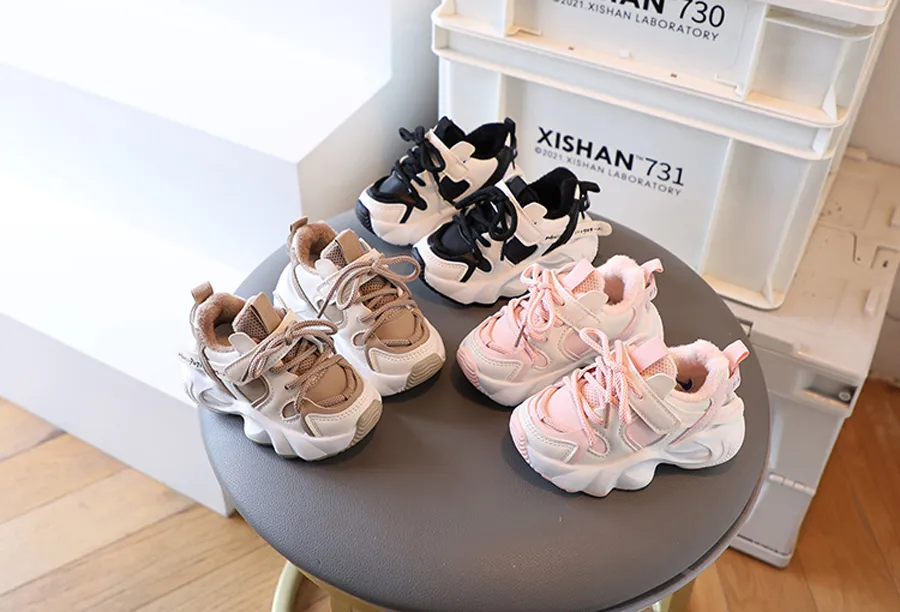 Baby Toddler Winter For Boys Girls Warm Little Kids Enfant Casual Sneakers Non-slip Happysteps Children Sport Shoes_desvips.com