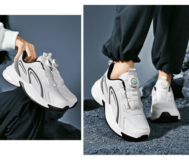 Herbst Winter wasserdichte Herren Leder Sportschuhe, 46 rotierenden Knöpfen, 47 Casual Running für männliche und_voghion.com