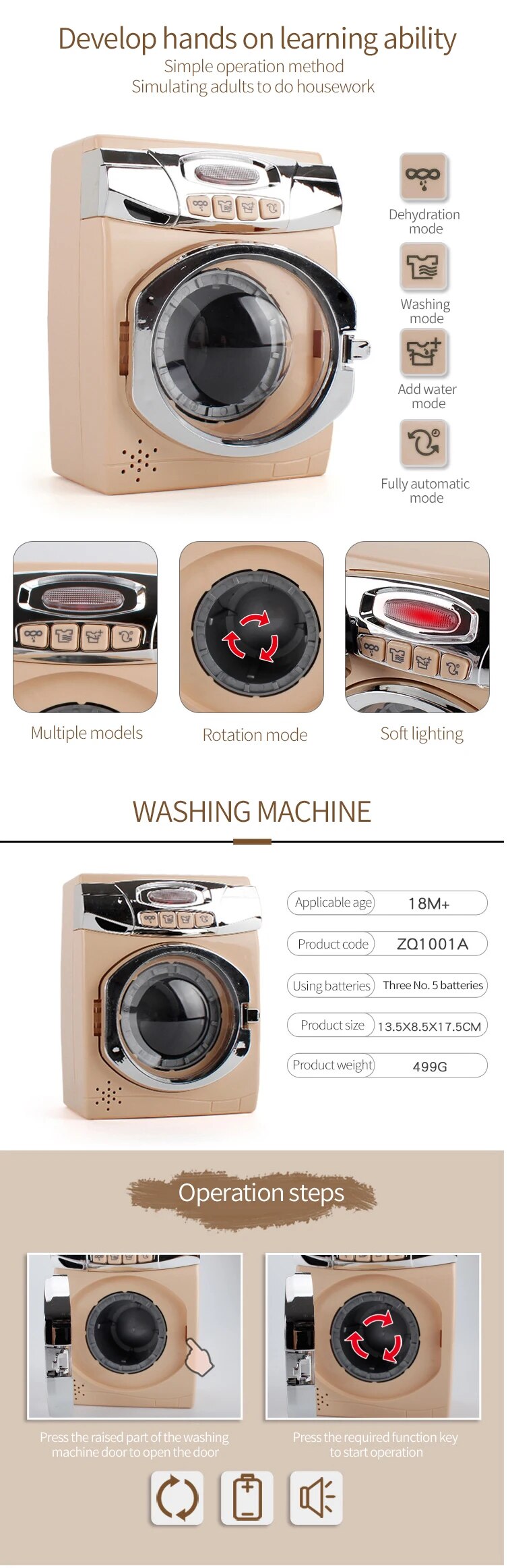 Childrens Kitchen Appliance Play Set Simulation Microwave Oven_voghion.com