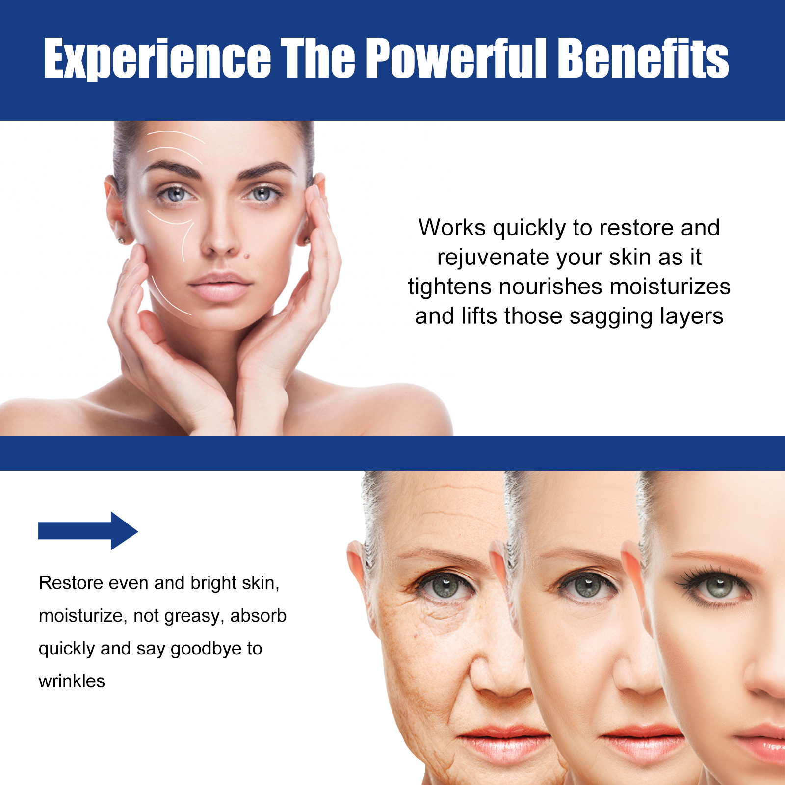 EELHOE Set de peptide de cupru albastru Colagen și fermitate facială Esență hidratantă anti-îmbătrânire_voghion.com