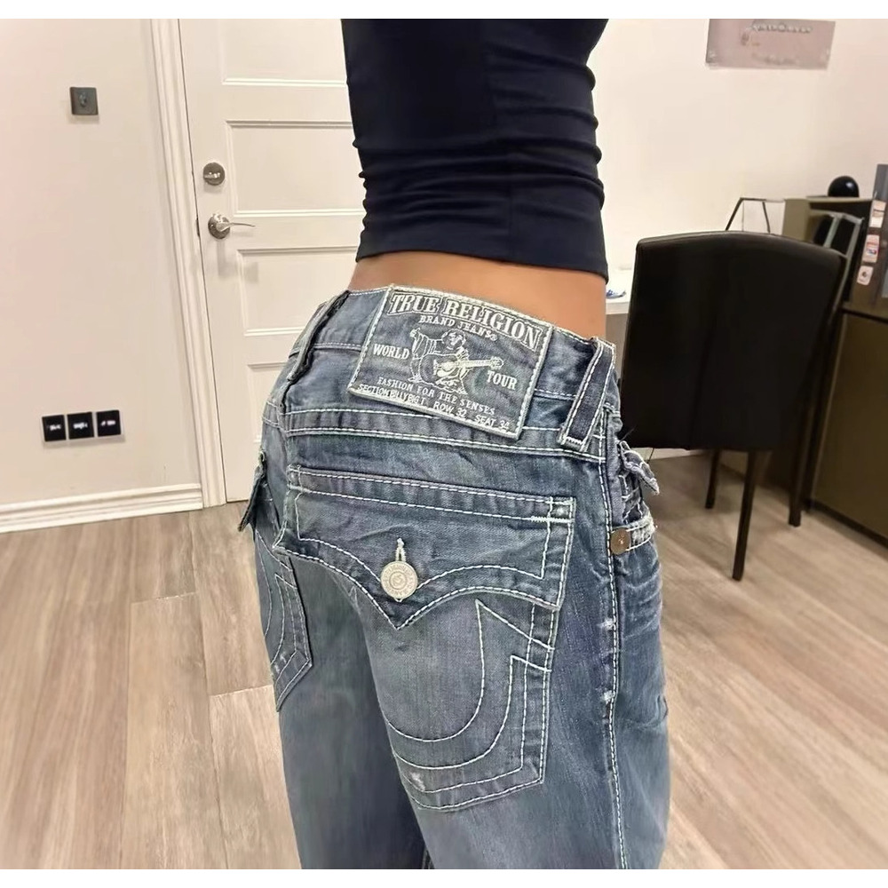 New Youth Hip-Hop Street Jeans Versatile Daily Trend Korean Fashion Straight Pants Long Trousers