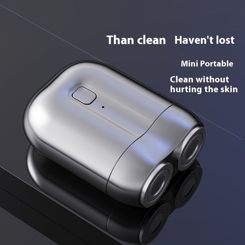 2024 new electric shaver, portable mini dual head, water washed small steel cannon shaver_voghion.com