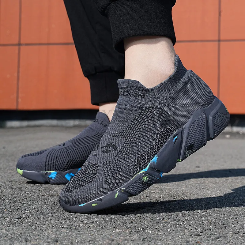 Lightweight Breathable Mesh Fabric Comfortable And Versatile Thick Soled Sports Outdoor Casual Shoes For Couples_voghion.com