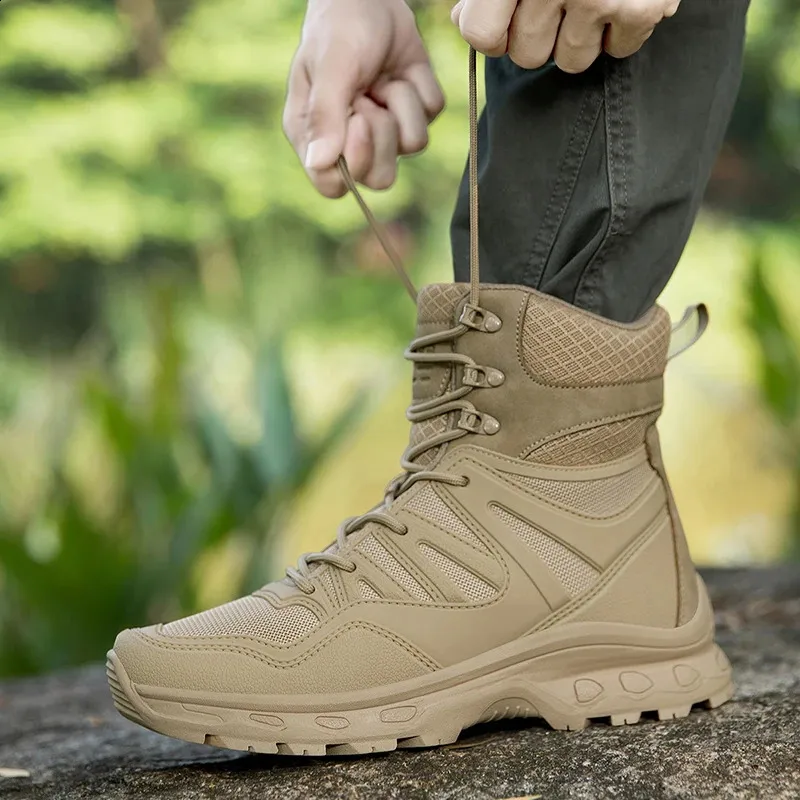 Tactical Hiking Boots For Men Waterproof Camouflage Safety Shoes_voghion.com