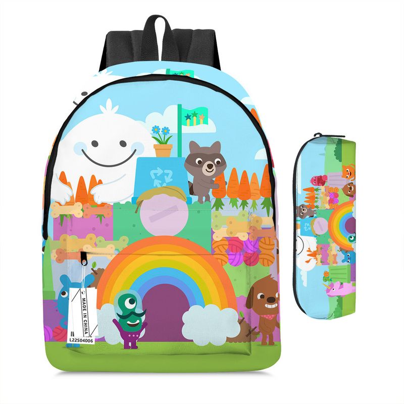 Set zaino con cartone animato per bambini - 2 pezzi_voghion.com