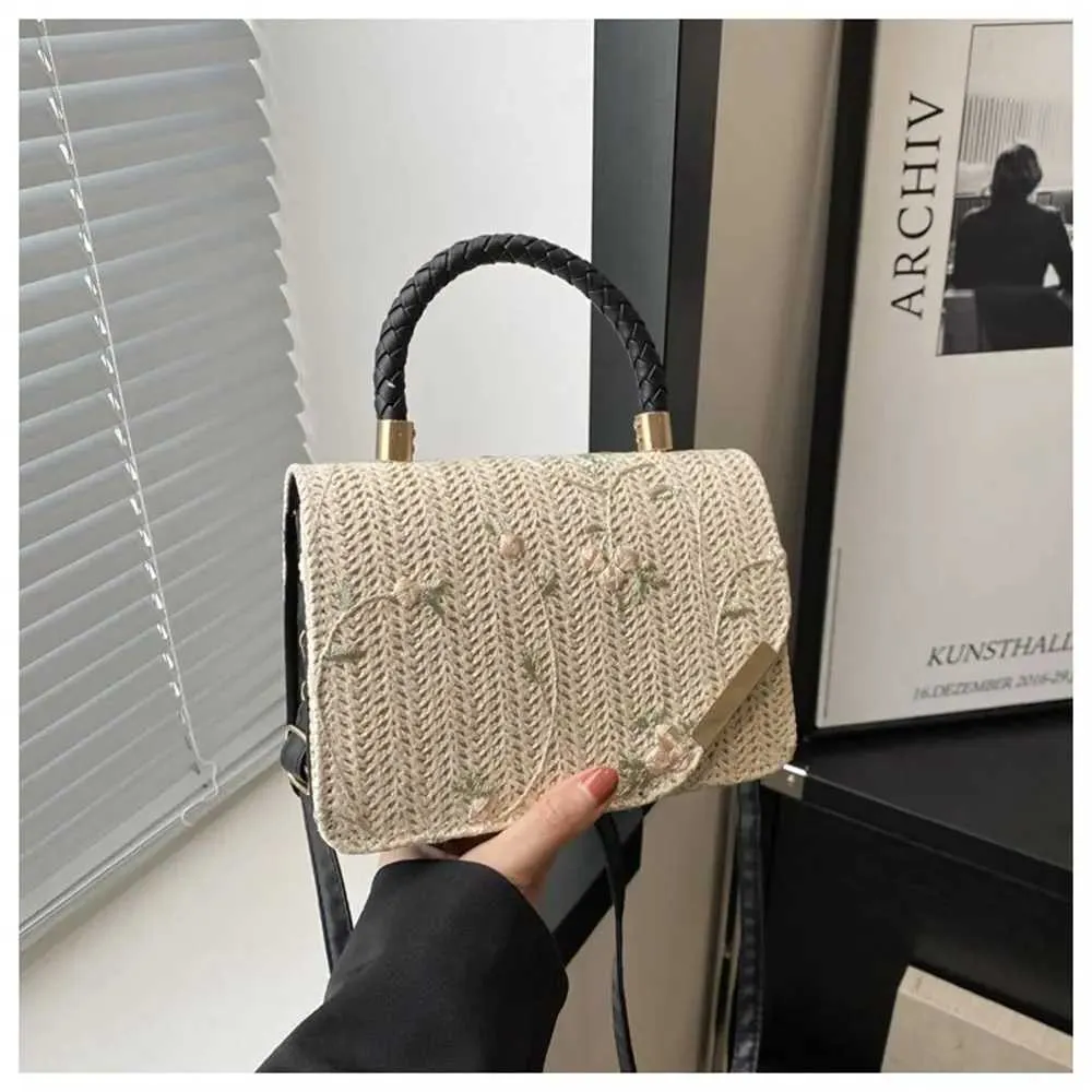 Borsa a tracolla in paglia boho per donna estate spiaggia mare_voghion.com