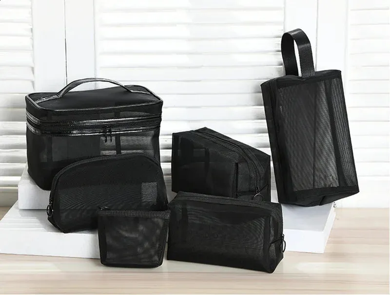 Mesh Transparent Make-Up Männer Frauen Kleine Große Reise Kosmetische Veranstalter Fall Necessaries Make-Up Waschen Kulturbeutel_voghion.com