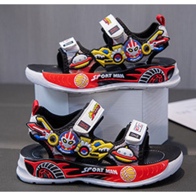 Boys' Soft soles beach Summer 2024 new ins children's shoes cartoon non-slip sports sandals_voghion.com