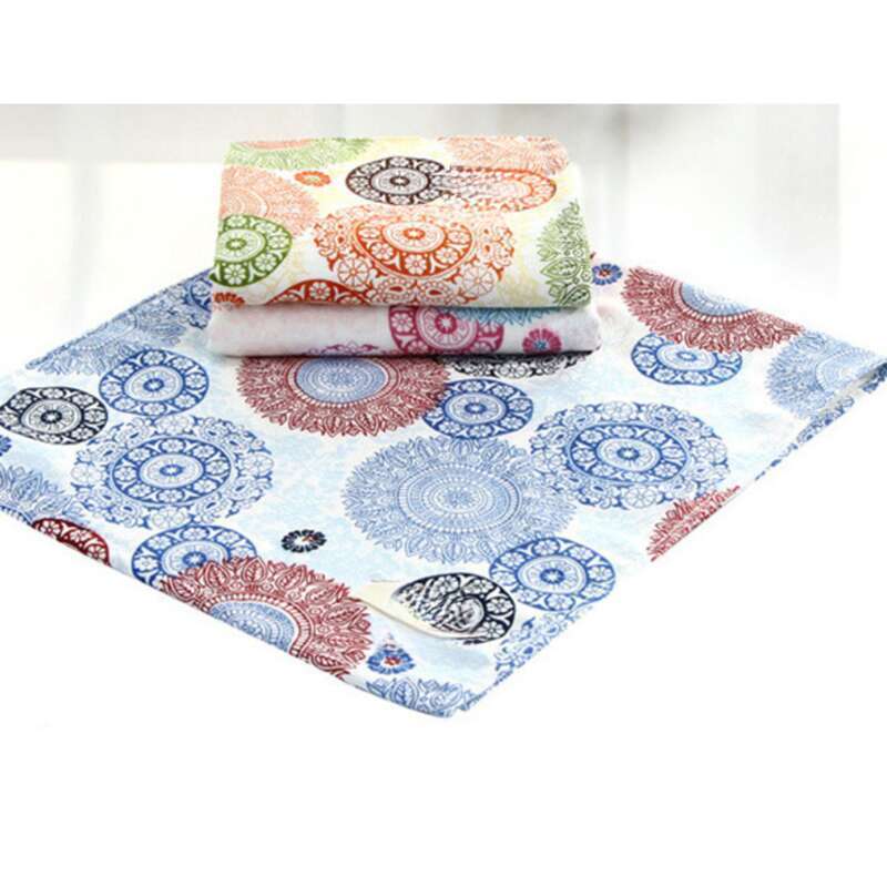 Vierkanten Bamboevezel Dames Kinderen Bedrukt Textiel Kleine Handdoek Zacht Absorberend_voghion.com