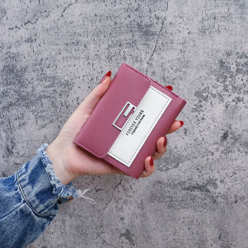 Süße Mini Mode Frauen Designer Leder Geldbörse weibliche Haspe Brieftasche_voghion.com