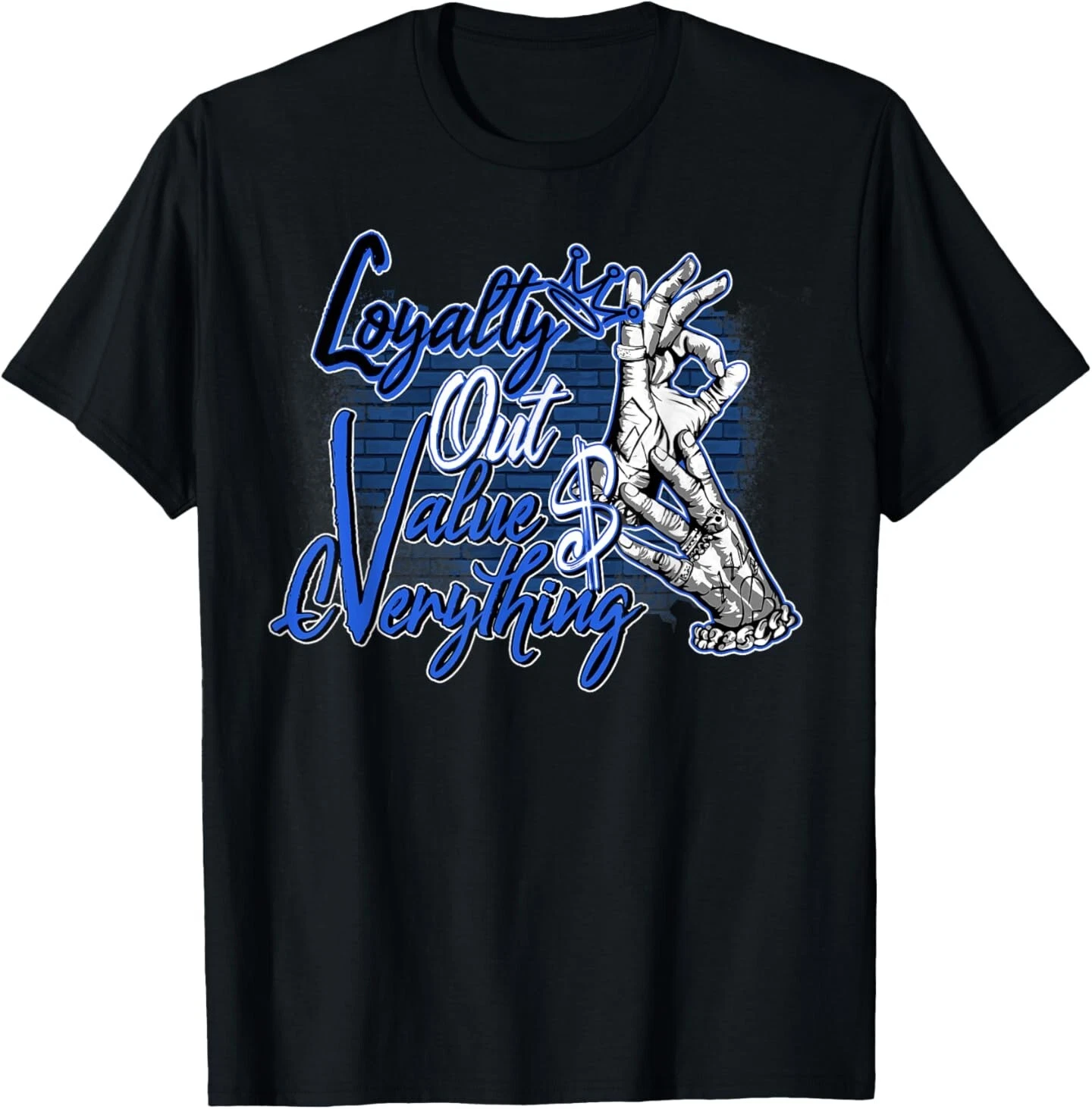 Herren T-shirt Loyalty Values Blueberry Partnerlook Oberteil_voghion.com