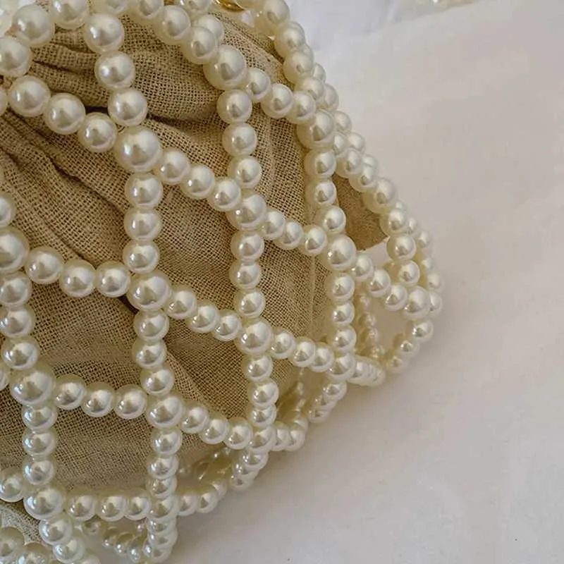 Borsa a mano retrò con perline e borsa a tracolla per donna_voghion.com