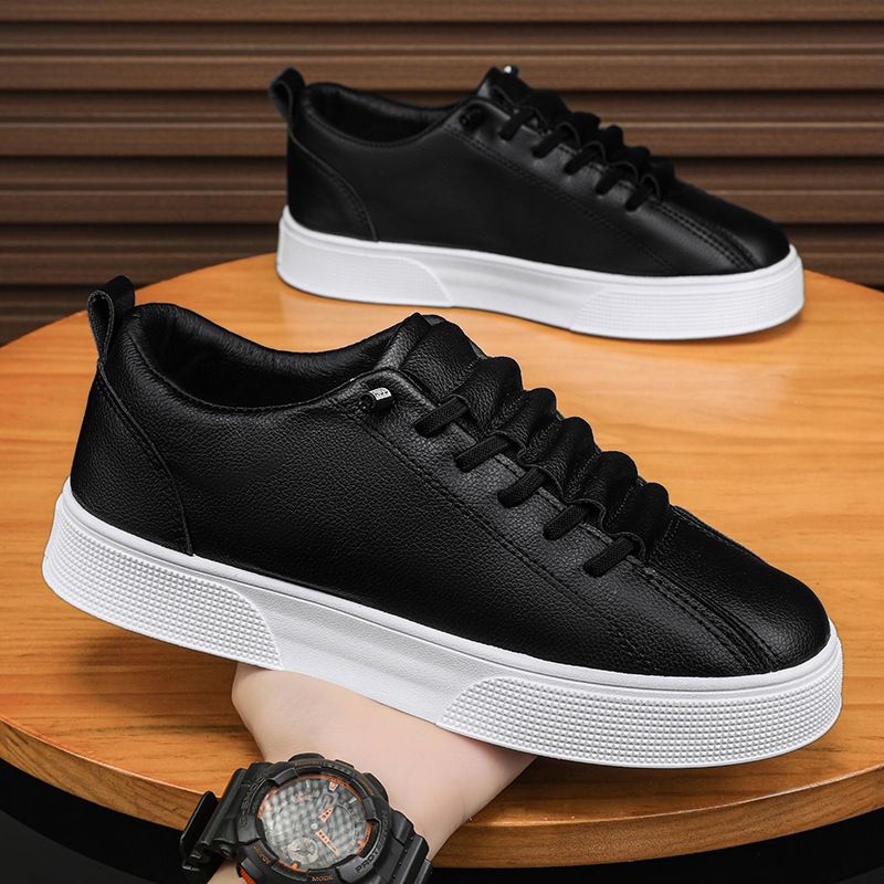 New Spring And Autumn Slip-on Waterproof Casual Leather Men All Match Sports Board Fashion Shoes