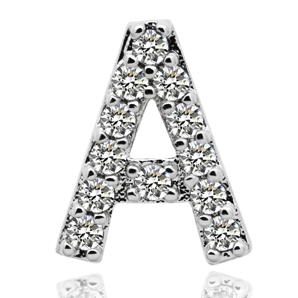 & Oro bianco ghiacciato A-Z Lettera personalizzata Grillz Full Dia fai da te Fang Grills Dente inferiore Cap Hip Hop Dentale Bocca Denti_voghion.com