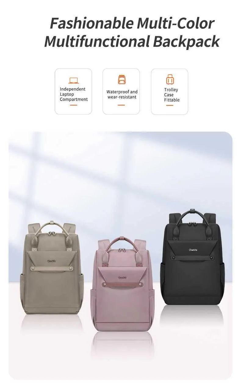 Chantria Mini sac à dos pour femme, élégant, étanche, sac de travail avec port USB, joli sac à dos de voyage pour l'universitéC241031_voghion.com